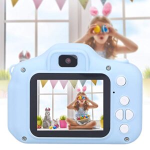 Jopwkuin Digital Camera, Small Size Portable Easy to Operate Children Camera Toy ABS and Silicone for Outdoor for Children(Blue)