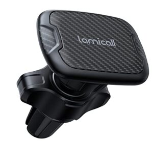 lamicall magnetic car vent phone mount [2022 early release] air vent cell phone holder cradle stand [6 strong magnets] for iphone 13 12 11 pro max mini xr xs x 8 7 6 plus se, other 4.7-7″ smartphone