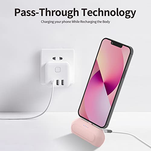 TQGX Small Portable Charger 4800mAh Ultra-Compact Cordless Fast Charger Mini Battery Pack Compatible with iPhone 14/13/12/11/8/7/6/XR/XS Max/Pro Max/AirPods