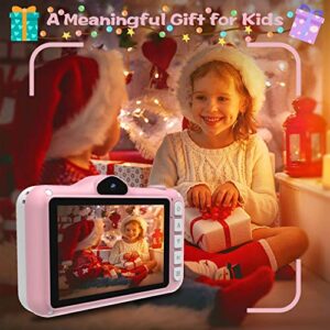 WOWGO Kids Digital Camera - 12MP Children's Camera with Large Screen for Boys and Girls, 1080P Rechargeable Electronic Camera with 32GB TF Card