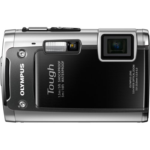 Olympus TG-610 Tough 14 MP Digital Camera , 5x Wide Optical Zoom (28mm), 3" 920K LCD (Black) (Old Model)