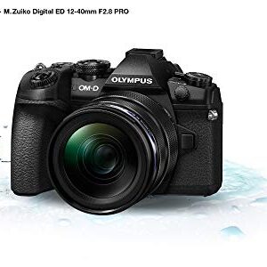 Olympus OM-D E-M1 Mark II Kit, Micro Four Thirds System Camera (20.4 Megapixel, 5-Axis Image Stabilisation, Electronic Viewfinder) + M.Zuiko 12-40 mm PRO Universal Zoom, Black