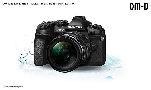 Olympus OM-D E-M1 Mark II Kit, Micro Four Thirds System Camera (20.4 Megapixel, 5-Axis Image Stabilisation, Electronic Viewfinder) + M.Zuiko 12-40 mm PRO Universal Zoom, Black