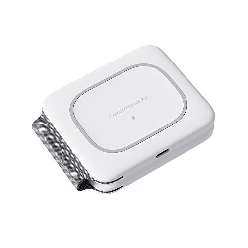 Foldable Wireless Charger Station 3 in 1, 15W Magnetic Fast Travel Charging Pad for Multiple Devices (White)