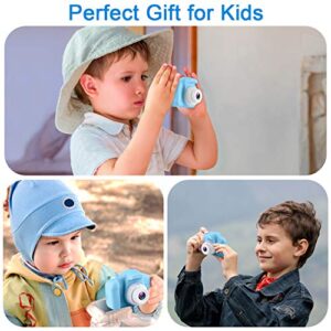 GKTZ Toys for 3-8 Year Old Boys, Kids Selfie Camera Children Digital Video Toddler Camera, Birthday Gift for Boys and Girls Age 3 4 5 6 7 8 with 32GB Card - Blue