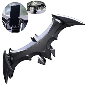 livin alloy material car phone bat mount unique phone holder for car gifts for men bat decorations collectibles for room universal vent/dash/windshield gravity automatic locking hands free