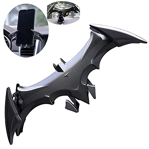 livin Alloy Material Car Phone Bat Mount Unique Phone Holder for Car Gifts for Men Bat Decorations Collectibles for Room Universal Vent/Dash/Windshield Gravity Automatic Locking Hands Free