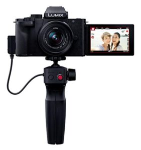 panasonic lumix g100 4k mirrorless camera, with 12-32mm lens, dc-g100kk (black) (international model)