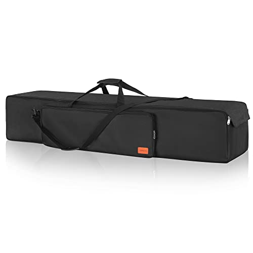 TORIBIO 60" Tripod Case Bag, Waterproof Lightweight Multifunctional Tripod Carrying Case with Shoulder Strap for Lights, Speakers, Cameras, Booms, Microphone Stands