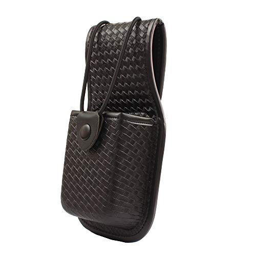 ROCOTACTICAL Basketweave Radio Pouch, Universal Radio Holder Pouch for Law Enforcement Duty Belt