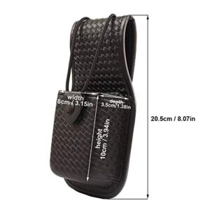 ROCOTACTICAL Basketweave Radio Pouch, Universal Radio Holder Pouch for Law Enforcement Duty Belt