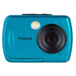 polaroid is049 hd waterproof 16mp digital camera, 2.4” lcd display portable handheld action waterproof digital camera, teal