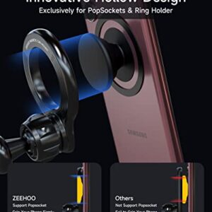 ZEEHOO Compatible with MagSafe Car Mount, Magnetic Phone Holder for Car [12 Strongest Magnets], Magnetic Car Vent Phone Mount [Non-Blocking&360 Rotation] for iPhone 14 13 12 Pro Max Mini & All Phones