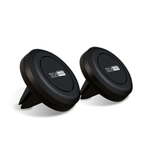 techmatte magnetic car phone mount (2-pack) – universal air vent magnetic phone mount holder (2-pack, black)