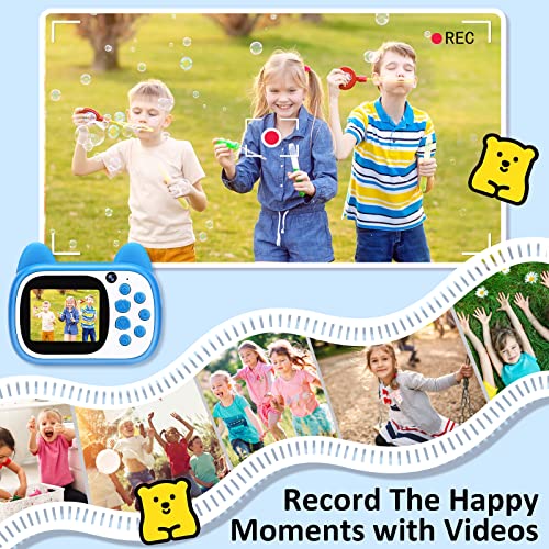 Nameer 1080P HD Selfie Video Kids Camera Toys with 32GB SD Card, Digital Camera for Kids,Toddler Camera for Girls and Boys as Birthday, Blue