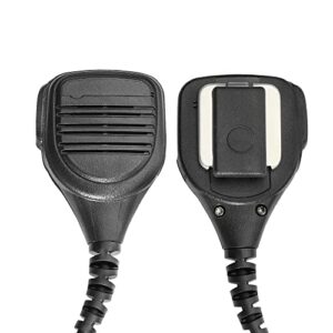 Speaker Microphone Mic Compatible with Two Way Radio HT750 HT1250 HT1550 PR860 MTX850 MTX8250 MTX9250 PRO5150 PRO7150 PRO9150 PTX760 GP340 with 3.5mm Audio Jack (Replacement for PMMN4021A), Black