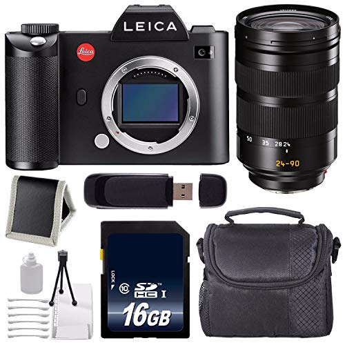 Leica SL (Typ 601) Mirrorless Digital Camera (International Version) + Leica Vario-Elmarit-SL 24-90mm f/2.8-4 ASPH. Lens + 16GB Memory Card Bundle