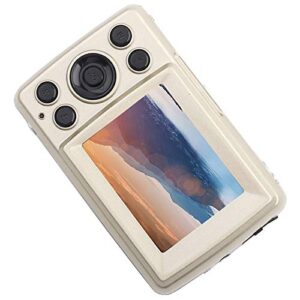 01 Digital Camera Recorder, Vlogging Camera 2MP 720P 30FPS HD Mini Digital Video Camera for Beginner for Teens Kids for Outdoor(Golden)