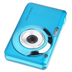 48MP Digital Camera, Single Shot Automatic White Balance Automatic Light Sensitivity Speed Metal Portable Digital Camera Continuous Shooting for Senior Citizen Blue