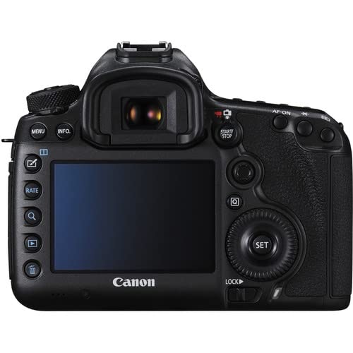 Canon EOS 5DS DSLR Camera (Body Only) (0581C002) + Canon EF 24-70mm Lens + 64GB Card + Case + Filter Kit + Corel Photo Software + LPE6 Battery + Card Reader + Flex Tripod + Hand Strap + More (Renewed)