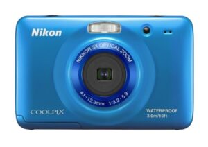 nikon coolpix s30 10.1 mp digital camera with 3x zoom nikkor glass lens and 2.7-inch lcd (blue)