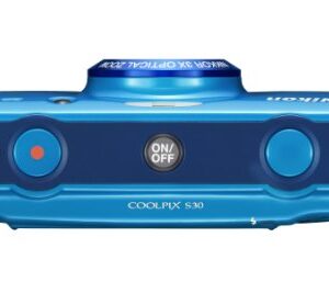 Nikon COOLPIX S30 10.1 MP Digital Camera with 3x Zoom Nikkor Glass Lens and 2.7-inch LCD (Blue)