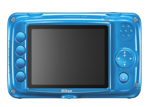 Nikon COOLPIX S30 10.1 MP Digital Camera with 3x Zoom Nikkor Glass Lens and 2.7-inch LCD (Blue)