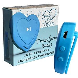 love and listen storybook recorder: 15 minute clip-on digital voice recorder for custom recordable storybooks or personalized message gifts