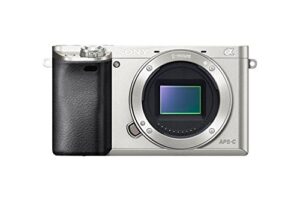 sony alpha a6000 mirrorless digital camera 24.3mp slr camera with 3.0-inch lcd – body only (silver)