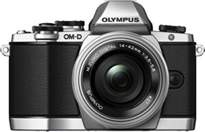 olympus om-d e-m10 with m.zuiko ed 14-42mm 1:3.5-5.6 ez lens – silver – international version (no warranty)