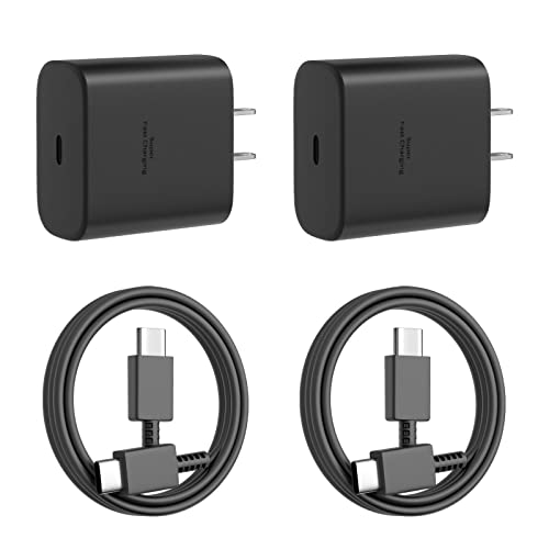 45W USB-C Charger, Fast Charger Type C Adapter for Samsung Galaxy S23 S22 Ultra/S22/S22 Plus/Note 10/10+/20/S20/S21, Galaxy Tab S7/S7+/S8/S8+/S8 Ultra with 5FT Cable C-to-C
