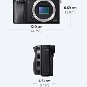Sony A6000 Interchangeable Lens Digital Camera with SELP1650 Lens Kit - Black (24.3MP)