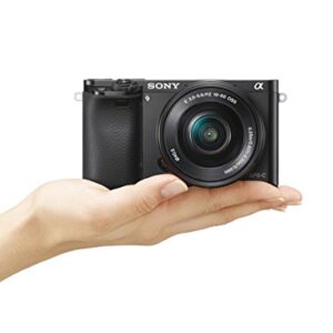 Sony A6000 Interchangeable Lens Digital Camera with SELP1650 Lens Kit - Black (24.3MP)