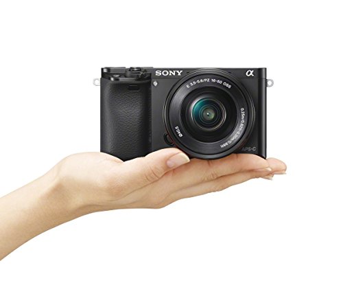 Sony A6000 Interchangeable Lens Digital Camera with SELP1650 Lens Kit - Black (24.3MP)