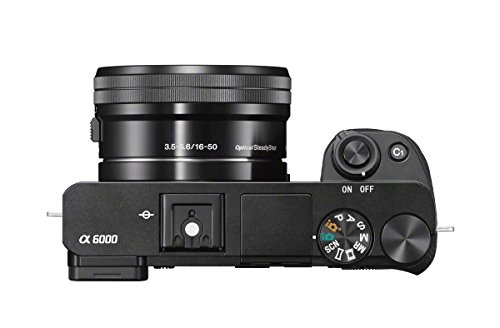 Sony A6000 Interchangeable Lens Digital Camera with SELP1650 Lens Kit - Black (24.3MP)