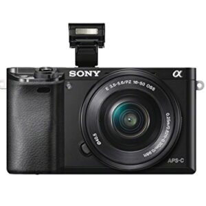 Sony A6000 Interchangeable Lens Digital Camera with SELP1650 Lens Kit - Black (24.3MP)