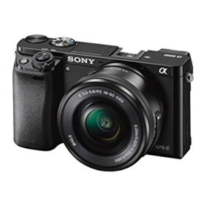 Sony A6000 Interchangeable Lens Digital Camera with SELP1650 Lens Kit - Black (24.3MP)