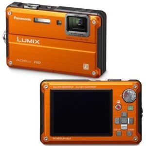 panasonic lumix dmc-ts2 14.1 mp waterproof digital camera with 4.6x optical image stabilized zoom with 2.7-inch lcd (orange)