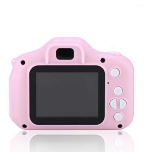 mini kids camera pink camera kids camera for girls 2.0in ips color portable children’s digital camera with photo,video function, hd 1080p children camera with neck lanyard for new year