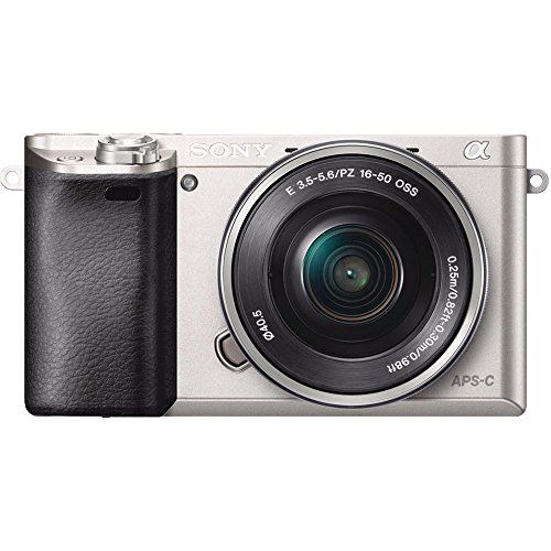 Sony Alpha a6000 Mirrorless Digital Camera with 16-50mm Lens (Silver) + Sony E 55-210mm f/4.5-6.3 OSS E-Mount Lens 160GB Bundle 26 - International Version (No Warranty)