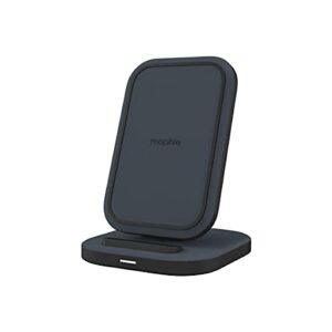mophie universal wireless charging stand – 15 watt fast charging for qi-cerified phones like samsung galaxy, google pixel, apple iphone 11 (pro, pro max), iphone xr/xs/se, iphone 8 – black