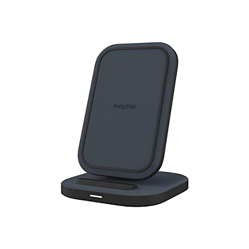 mophie Universal Wireless Charging Stand - 15 Watt Fast Charging for Qi-Cerified Phones Like Samsung Galaxy, Google Pixel, Apple iPhone 11 (Pro, Pro Max), iPhone XR/XS/SE, iPhone 8 - Black