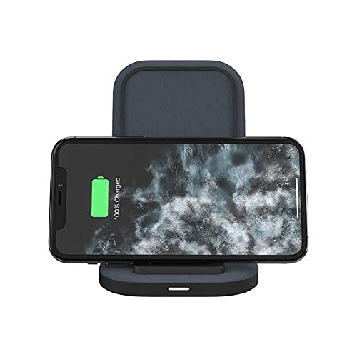 mophie Universal Wireless Charging Stand - 15 Watt Fast Charging for Qi-Cerified Phones Like Samsung Galaxy, Google Pixel, Apple iPhone 11 (Pro, Pro Max), iPhone XR/XS/SE, iPhone 8 - Black