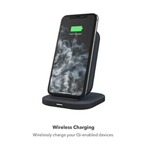 mophie Universal Wireless Charging Stand - 15 Watt Fast Charging for Qi-Cerified Phones Like Samsung Galaxy, Google Pixel, Apple iPhone 11 (Pro, Pro Max), iPhone XR/XS/SE, iPhone 8 - Black