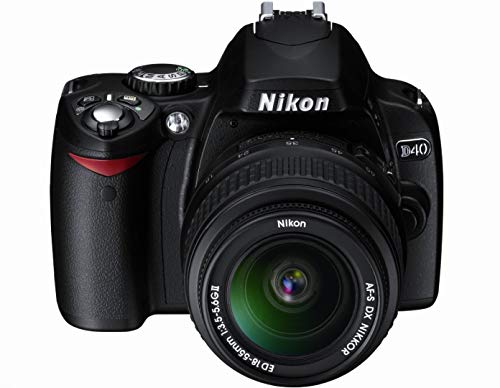 Nikon D40 6.1MP Digital SLR Camera Kit with 18-55mm f/3.5-5.6G ED II Auto Focus-S DX Zoom-Nikkor Lens (Renewed)