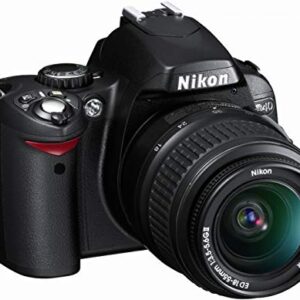 Nikon D40 6.1MP Digital SLR Camera Kit with 18-55mm f/3.5-5.6G ED II Auto Focus-S DX Zoom-Nikkor Lens (Renewed)