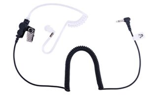 airsn listen only earpiece for motorola radio,1 pin 3.5mm surveillance kit acoustic tube headset for walkie talkie