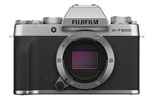 fujifilm x-t200 mirrorless camera body – silver