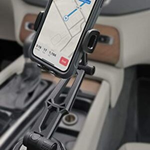 Encased Cup Phone Holder for Cars, Trucks and Vans (Fully Adjustable) Universal Cellphone Cradle Mount for iPhone 12/13/14 Pro Max/11/Xs Max/XR & Samsung Galaxy S9/S10/S20/S21/S22/ S23 Plus/Ultra