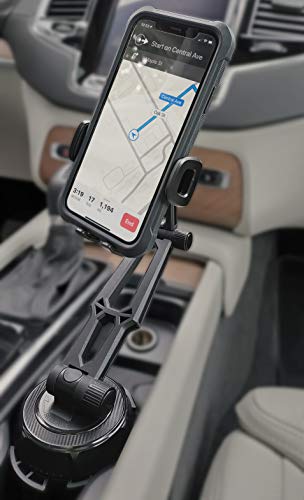 Encased Cup Phone Holder for Cars, Trucks and Vans (Fully Adjustable) Universal Cellphone Cradle Mount for iPhone 12/13/14 Pro Max/11/Xs Max/XR & Samsung Galaxy S9/S10/S20/S21/S22/ S23 Plus/Ultra